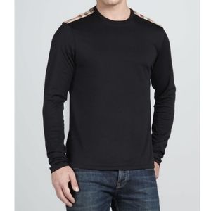mens burberry shoulder patch tee